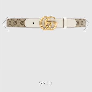 Gucci GG marmont beige belt W30